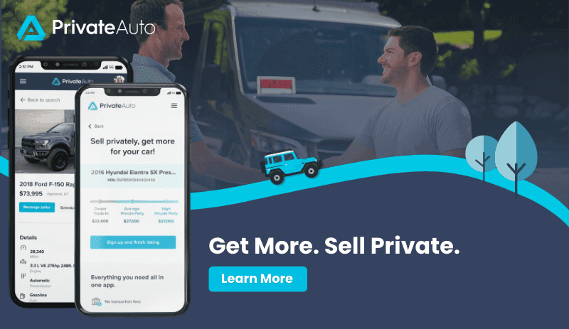 Image highlighting Selling Car Privately by PrivateAuto