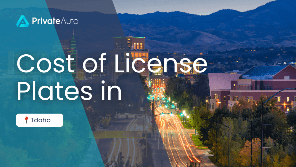 Cost of License Plates - Idaho