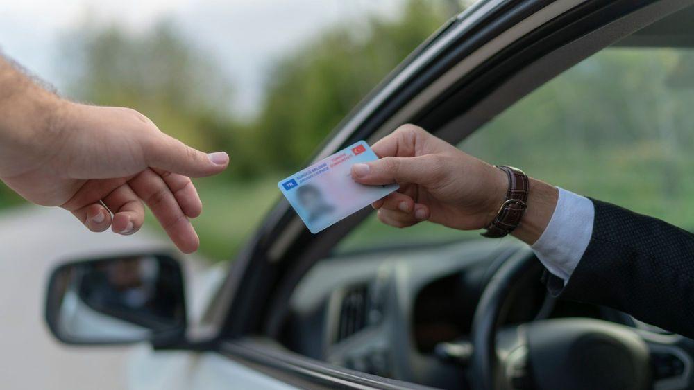 Test driving a vehicle to purchase with a valid drivers license 
