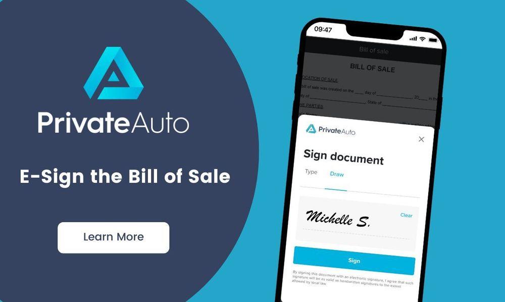 PrivateAuto E-Bill of Sale