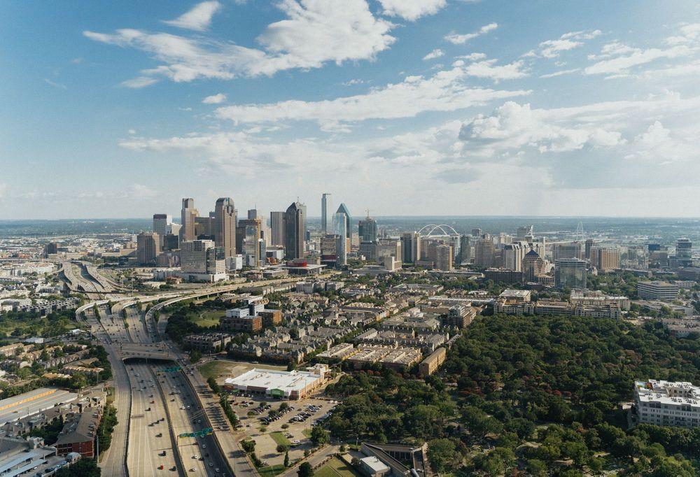 Scenic view of the skyline in Dallas, Texas