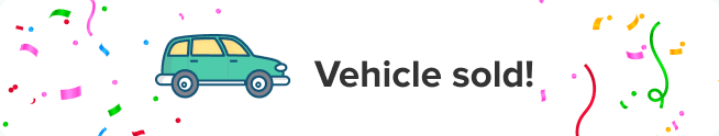 Vehicle sold